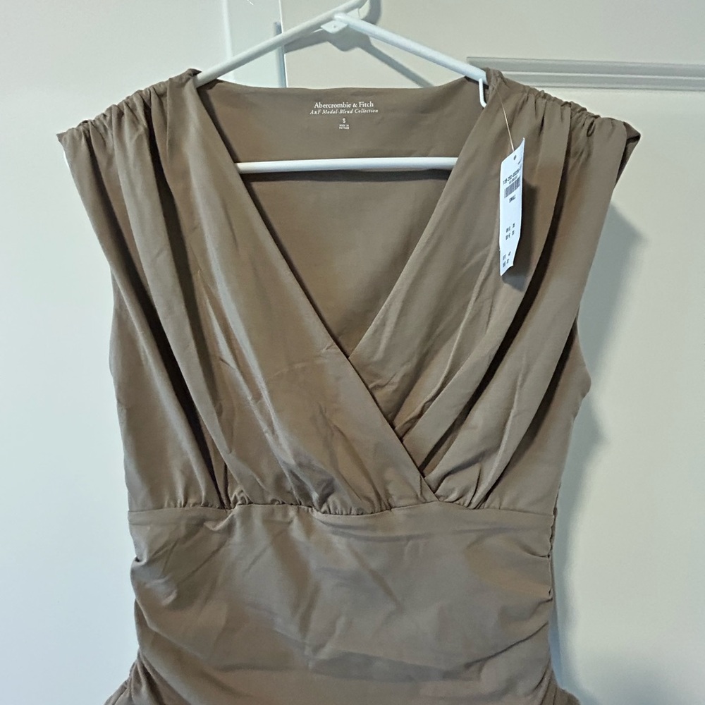 Abercrombie & Fitch Tan Modal-Blend Top